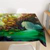 Himlaya Washable Waterproof Tablecloth, 3D Forest Print, Rectangular Oilcloth Table Cover, Easy-Care Stain Protection, Outdoor Kitchen Garden Decor (Cartoon Forest, 140 x 260 cm) view 3