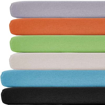 KicKiq Water-Resistant Bench Cushion, 180 x 45 cm, Sponge-Filled, Quick-Rebound, with Secure Straps, Orange, 120 x 35 cm