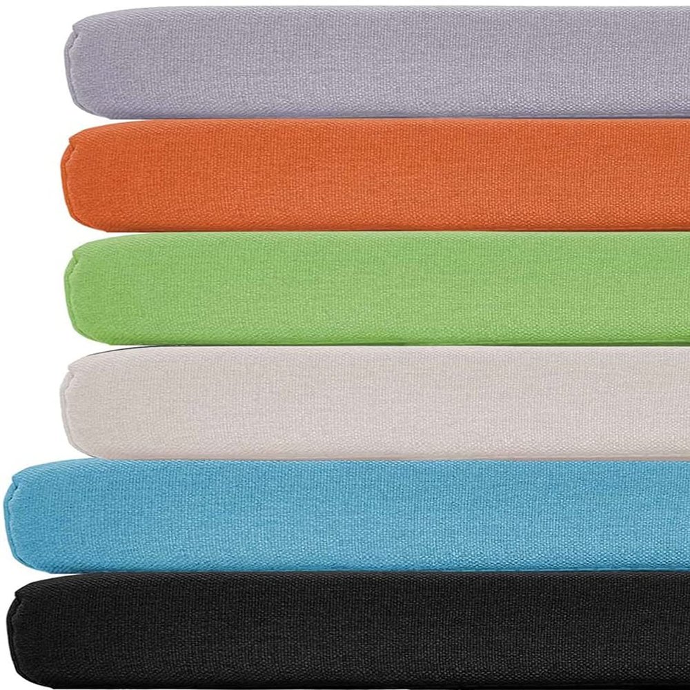 KicKiq Water-Resistant Bench Cushion, 180 x 45 cm, Sponge-Filled, Quick-Rebound, with Secure Straps, Orange, 120 x 35 cm