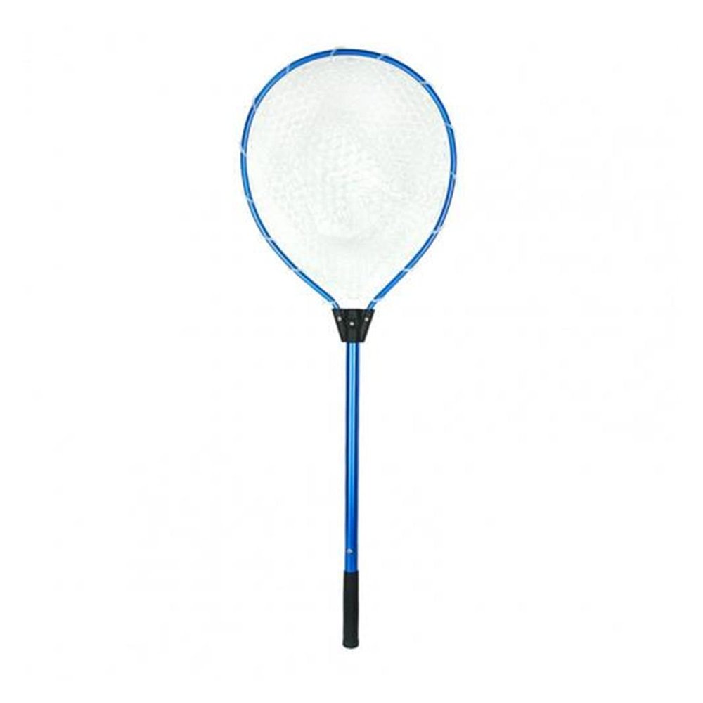 Liudan Foldable Fishing Landing Net with Handle, Fast-Drying Fish Net, Blue