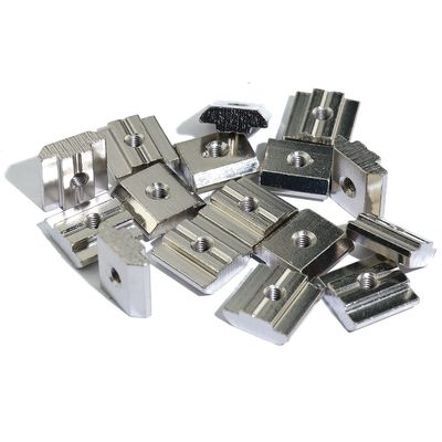 100-Piece M5 T-Block Square Nuts for 2020/3030/4040/4545 Aluminum Profiles, DaJiKan