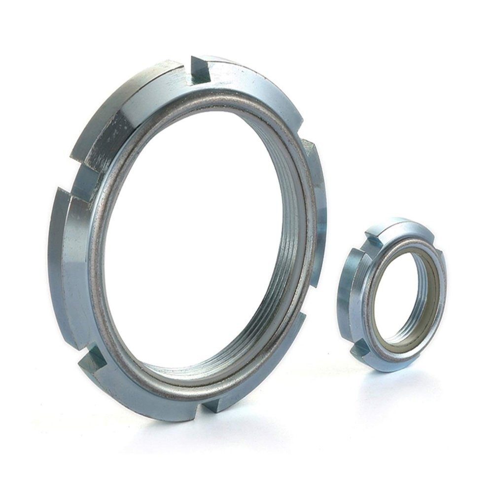 Nylon-Lock Self-Locking Round Nut Slotted Locking Screw Cap M10 M12 M14 M16 M16 M30 M65 DaJiKan (Size: M17 x 1.0)