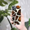 Giraffe Texture Pattern Case for iPhone 12 Pro Max, Clear Shockproof Flexible Bumper, 6.7 in. view 3