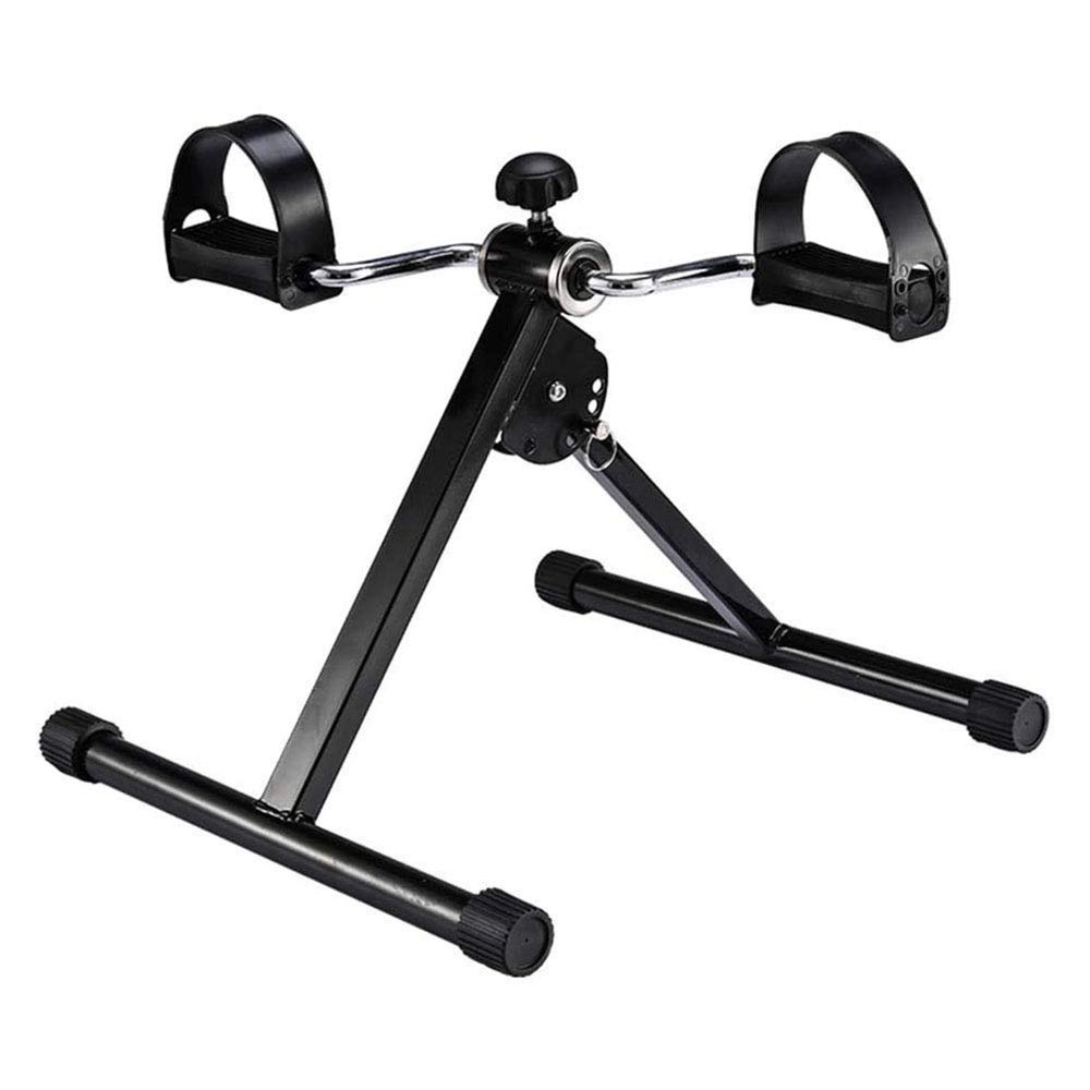 Sywlwxk Foldable Mini Pedal Exerciser for Arms and Legs, Adjustable Home Fitness and Rehabilitation Trainer