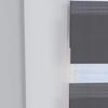 Market-Alley No-Drill Double Roller Blind, Clamp-Fit, Light-Filtering & Blackout, Graphite, 130 x 150 cm view 4