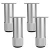 LOVEM Adjustable Cabinet Legs, Silver, 6–40 cm, 4-Piece Set view 1