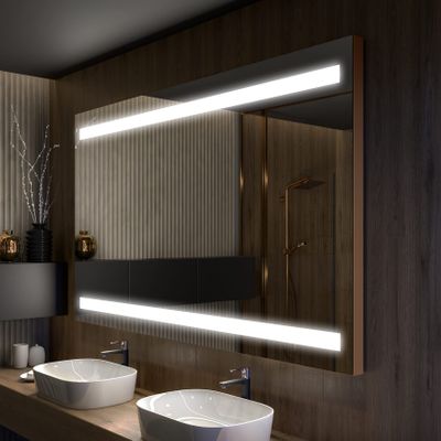 Artforma LED Bathroom Mirror with Frame, 160 x 60 cm, Made to Order