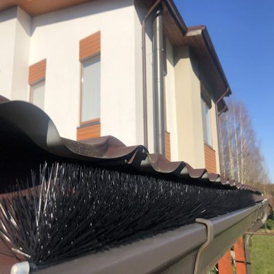 Forega 40 m Gutter Brush Set, 35 Pieces, 115 cm, 10 cm Diameter, Black Plastic