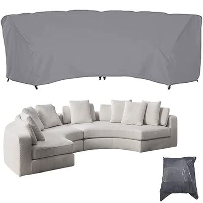 BOSKING 420D Oxford Waterproof Curved Sectional Sofa Cover