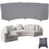 BOSKING 420D Oxford Waterproof Curved Sectional Sofa Cover view 1