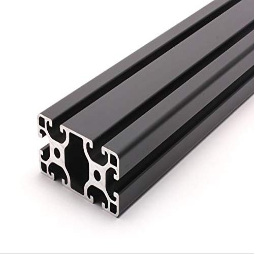 Black Aluminum Profile 40x80L, I-Type Slot 8, Light, 2390 mm