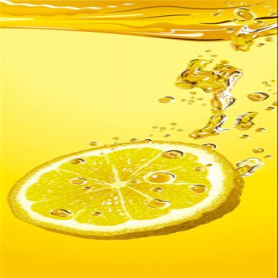 A.Monamour Self-Adhesive Door Wallpaper, 3D Lemon Slice in Water, 95 x 215 cm