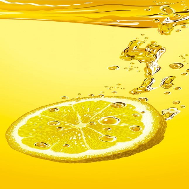 A.Monamour Self-Adhesive Door Wallpaper, 3D Lemon Slice in Water, 95 x 215 cm