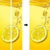 A.Monamour Self-Adhesive Door Wallpaper, 3D Lemon Slice in Water, 95 x 215 cm view 3