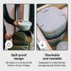 Stojo Collapsible Lunch Bowl, 1.1 L, Sage view 3