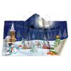 YUNHOME Hooded Blanket, Fleece Wearable Blanket, Christmas Series Snow Moon Print, 150 x 130 cm view 1