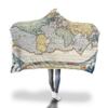YUNHOME Hooded Blanket, Double-Layer Plush, 3D Digital Retro Map Print, 150 x 200 cm view 1