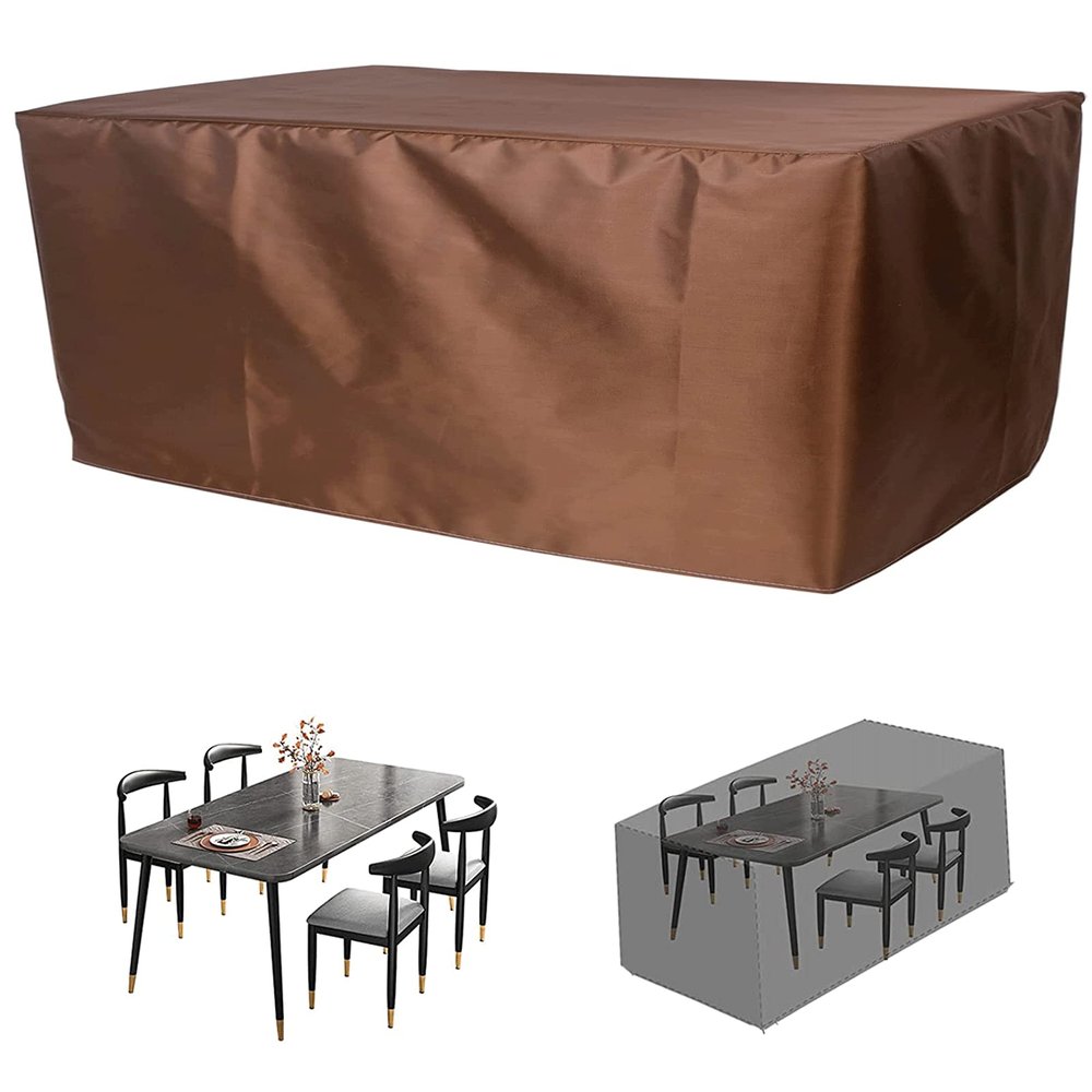 RURGLY 152 x 104 x 71 cm Rectangular Patio Furniture Cover Set