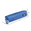 Small Navy Blue Zipper Pencil Case with Ergonomic Metal Handle, 4.5 x 21 x 45 view 4