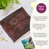 Paper High Small Embossed Leather Tree of Life Photo Album for 60 Photos, 15 x 10 cm, 18 x 14 cm, Fair Trade Handmade view 4