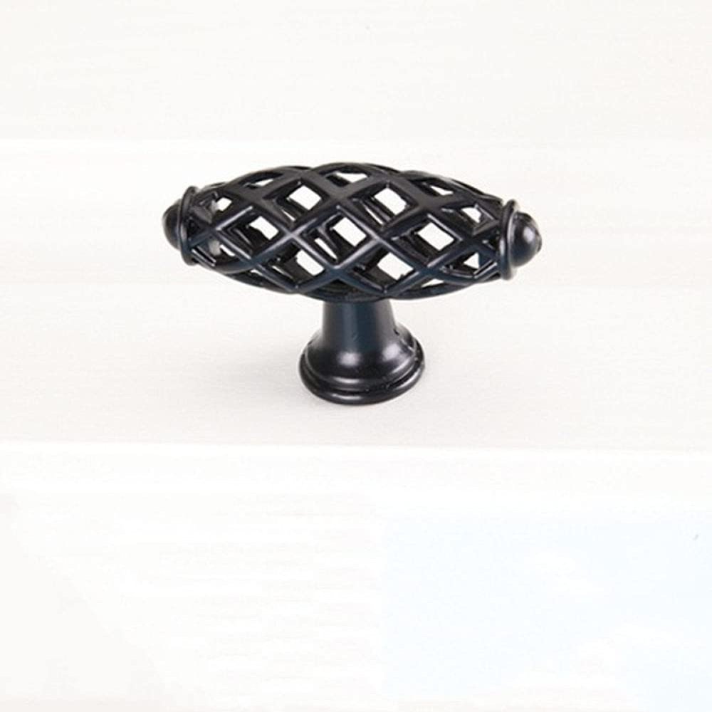 VVW&LIU Vintage Birdcage Antique Furniture Knobs and Handles for Kitchen Cabinets, Drawer Pull, Black Knob