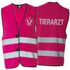 Generic Veterinarian Safety Vest with Reflective Print, 8 Colors, 5 Sizes (Pink, M) view 1