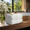 Avalon Towels White Bath Towels, Set of 4, 68.6 x 137.2 cm, 100% Cotton, Absorbent and Quick-Drying, Super Soft for Everyday Bathroom Use view 3