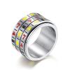 HCMA Rotating Fruit Slot Machine Spinner Ring, Titanium Steel view 1
