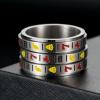 HCMA Rotating Fruit Slot Machine Spinner Ring, Titanium Steel view 4