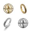 HCMA Vintage Astronomical Sphere Spinner Ring Necklace view 4