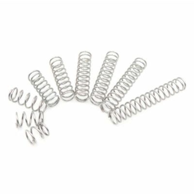 Liovns Mdingbao Compression Springs, 10 Small Springs, 0.8 mm Wire Diameter, 5 mm Outer Diameter, Stainless Steel, 5 mm–50 m Length (Length: 5 x 15 mm)