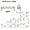 Liovns Mdingbao Compression Springs, 10 Small Springs, 0.8 mm Wire Diameter, 5 mm Outer Diameter, Stainless Steel, 5 mm–50 m Length (Length: 5 x 15 mm) view 2
