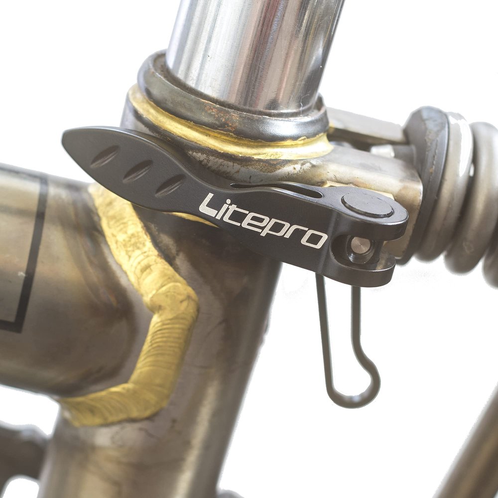 Black Aluminum Seatpost Clamp for Brompton