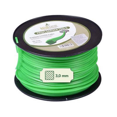 Natursache 3.0 mm Trimmer Line – Green, Extra Tear-Resistant Line for Lawn Trimmers and Brush Cutters