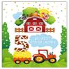 Junaversum 5th Birthday Invitations, Farm Party, 12-Set with Envelopes, Favor Bags, Stickers & Bookmarks view 3
