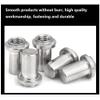 5-Piece 304 Stainless Steel Closed-End Blind Rivet Nuts, Waterproof, M3/M4/M5/M6, M6-1 view 3