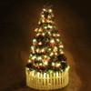 Artificial Pine Christmas Tree with Metal Stand and Ornaments, Green, 907 view 3