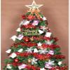 Artificial Pine Christmas Tree with Metal Stand and Ornaments, Green, 907 view 4