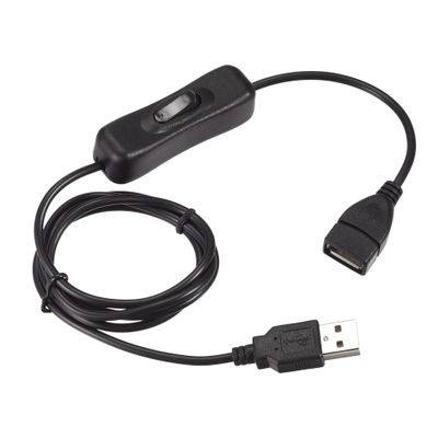 Sourcing Map 3-Pack USB Extension Cables with On/Off Switch, USB Male to Female, 1 m, Black
