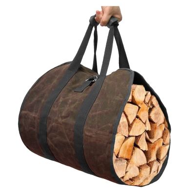 TANYTAO-SHOP Fireplace Log Carrying Bag, Outdoor Firewood Storage and Transport Canvas Tote