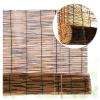 DLLY Carbonized Bamboo Reed Roman Shade, Handwoven Light-Filtering Outdoor Blind, 135 x 300 cm/53 x 118 in view 4