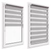 Dual-Layer Roller Blind Without Drilling, 105 x 220 cm Fabric, Day & Night, Light-Filtering and Room-Darkening view 3