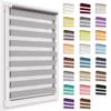Double Roller Blind Without Drilling, 90 x 150 cm, Day & Night, Light-Filtering and Darkening view 1