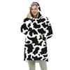 Hooded Blanket Poncho, Thick Fleece Wearable Blanket, XL view 1