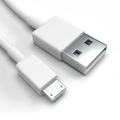 Justcom Micro-USB Charging Cable for Alcatel U3 2018, White, 1 m
