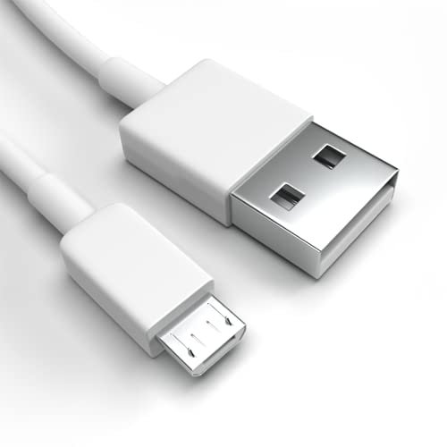 Justcom Micro-USB Charging Cable for Alcatel U3 2018, White, 1 m