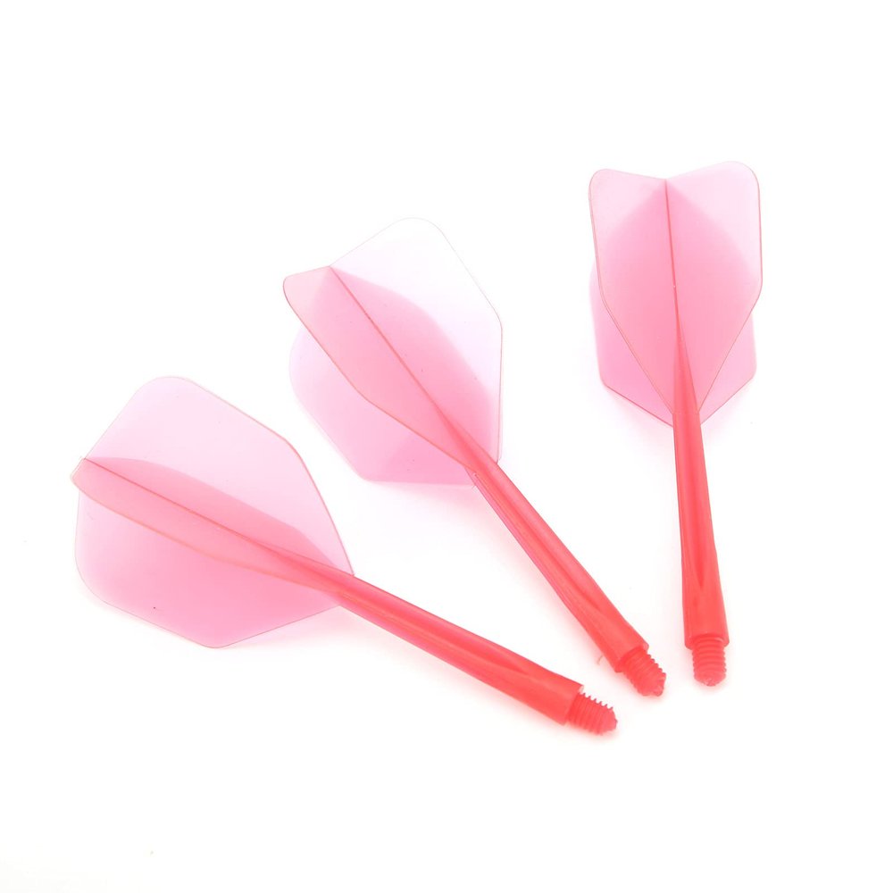 3-Piece Integrated Dart Shafts and Flights for 2BA Barrels, Red