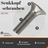 OPIOL QUALITY DIN 7991 M12x45 Stainless Steel A2 V2A Countersunk Socket Screws, 25-Pack view 2