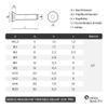 OPIOL QUALITY DIN 7991 M12x45 Stainless Steel A2 V2A Countersunk Socket Screws, 25-Pack view 3