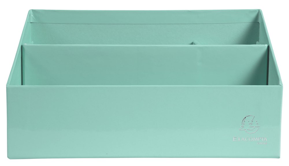 Exacompta 67963D Aquarel Letter Tray and Organizer, 3-Tier, Pastel Green
